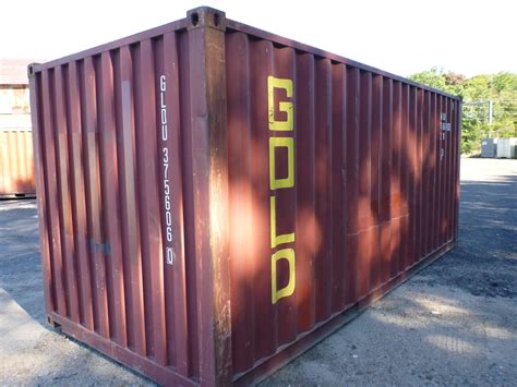 large metal shipping crates